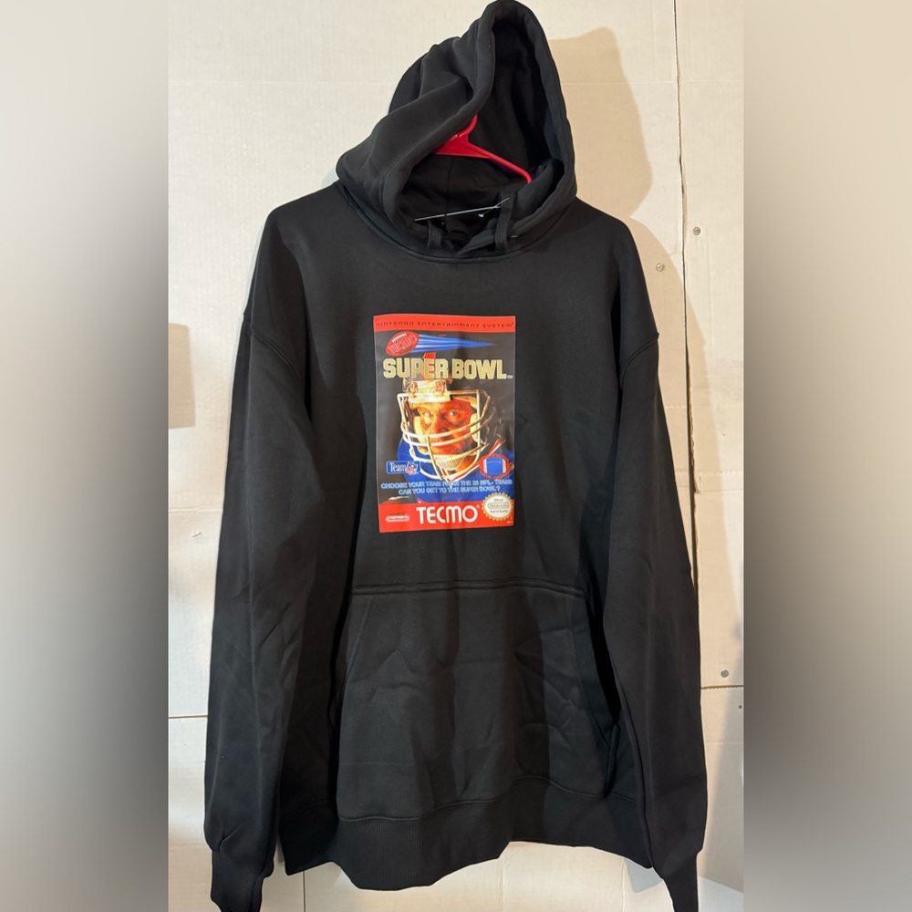 Tecmo Super Bowl Hoodie Inspired By The Classic 1991 Football NES Game Mens XL